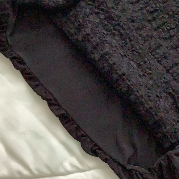 Free People Free Flowing Black Jersey Knit Blouson Tank with Open Lace Back - Picture 9 of 11